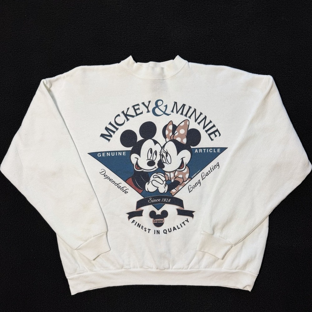 Mickey Unlimited Jerry Leigh Mickey & Minnie 90s Crewneck XL Disney Original